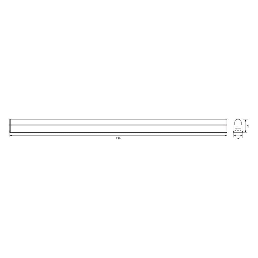 LED ОСВЕТИТЕЛНО ТЯЛО SPICA LED ∙ T5 ∙ 17W ∙ 4000K / 003535