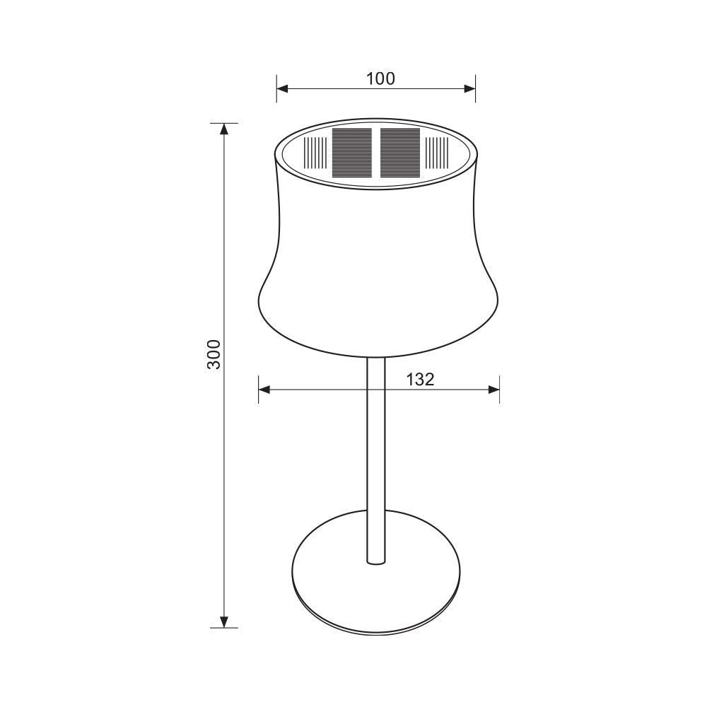 НАСТОЛНА СОЛАРНА LED ЛАМПА DORI SOLAR LED ∙ 4W ∙ 4000K ∙ IP44 / 004834