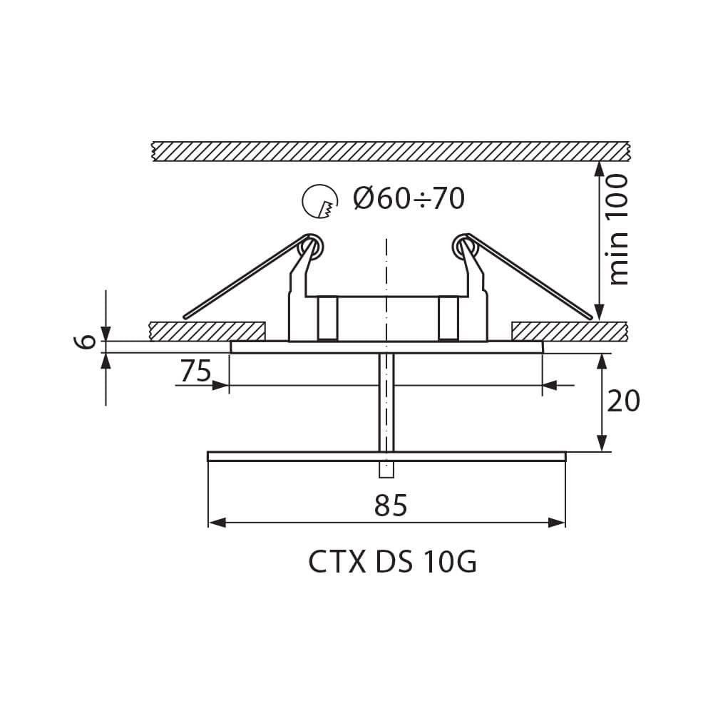ЛУНА ЗА ВГРАЖДАНЕ ∙ СТХ-DS-10G/B ∙ ЗЛАТО / 001307