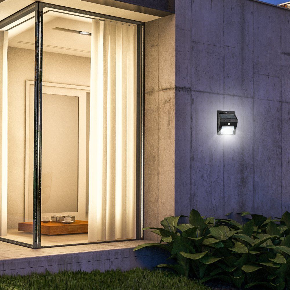 СОЛАРЕН LED АПЛИК СЪС СЕНЗОР PIN SOLAR LED ∙ 0.55W ∙ 110LM ∙ PIR ∙ 4000K ∙ IP44 / 004728