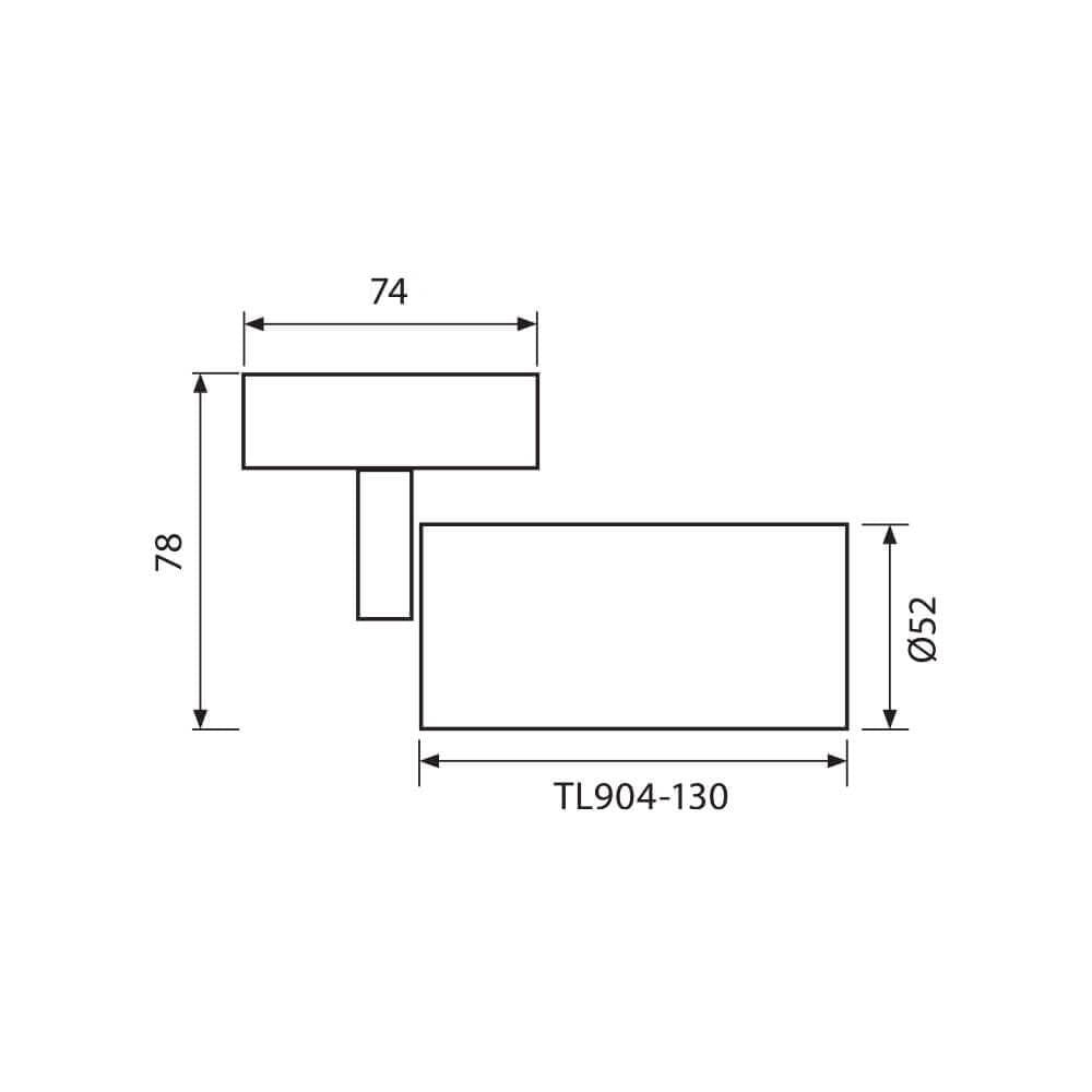 СПОТ ЗА МОНТАЖ TL904 LUX ∙ 130 ММ ∙ БЯЛ ∙ GU10 / 004395