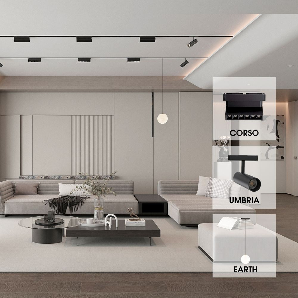 SLIM25 МАГНИТНО LED ОСВЕТИТЕЛНО ТЯЛО CORSO LED ∙ 6W ∙ ЧЕРЕН ∙ 3000K / 004912