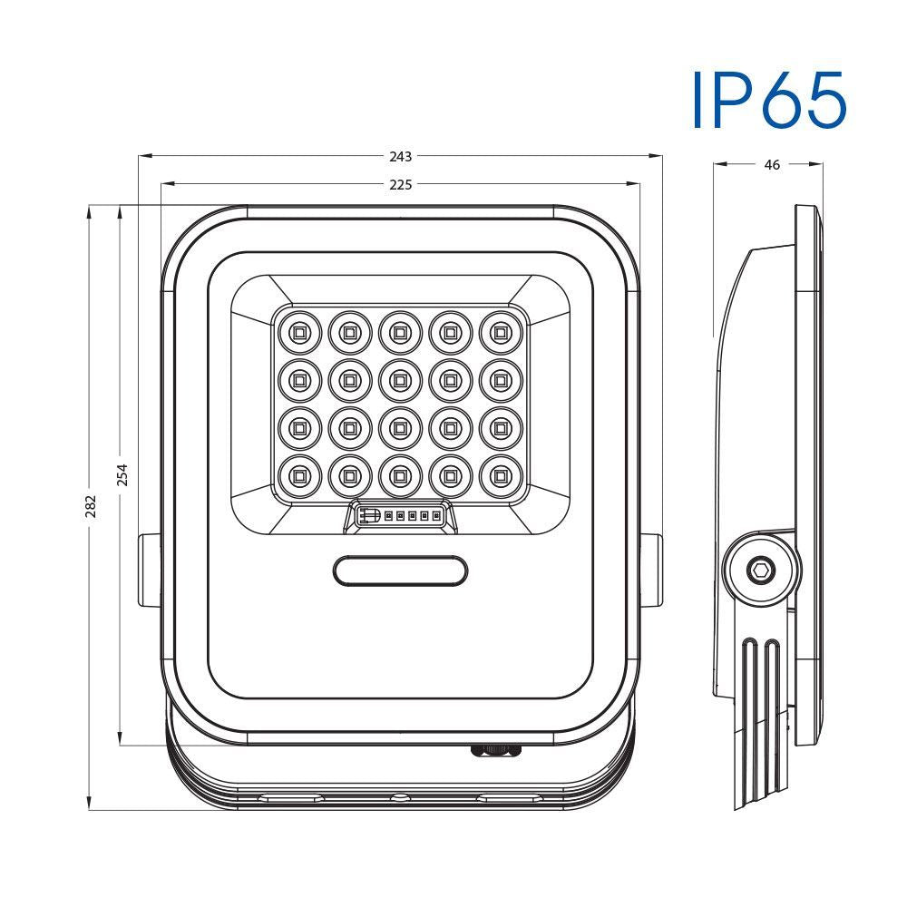 LED ПРОЖЕКТОР СЪС СОЛАРЕН ПАНЕЛ HECTOR SOLAR LED ∙ 100W ∙ 6400K ∙ IP65 / 004892
