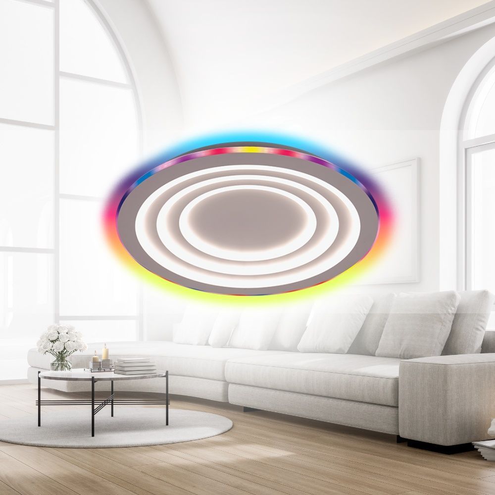 МУЛТИФУНКЦИОНАЛНА LED ПЛАФОНИЕРА С ДИСТАНЦИОННО DALIA LED ∙ 80W ∙ RGB+CCT ∙ 3000-6000K / 005170