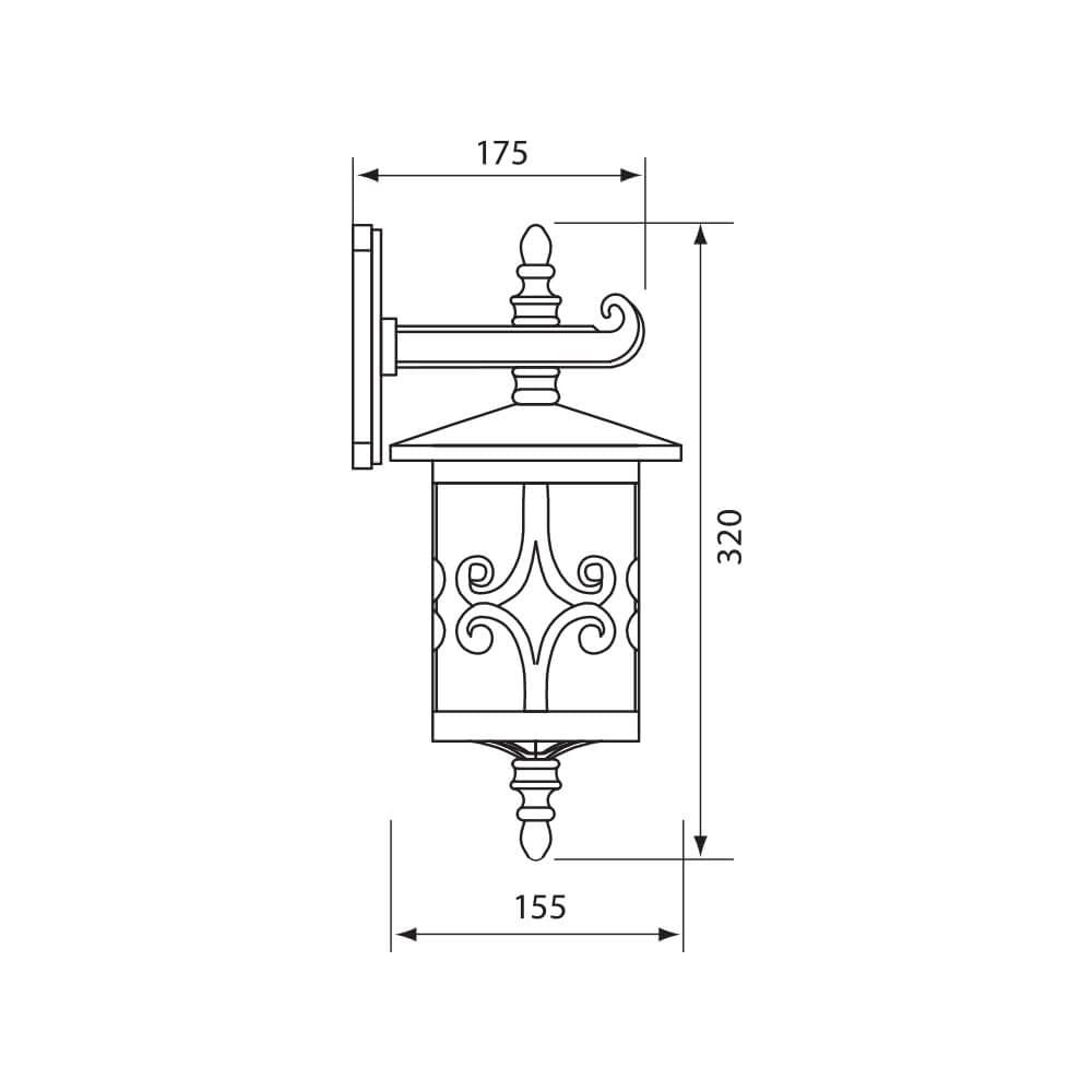 ФЕНЕР JARDIN ∙ WD008 ∙ КАФЕ ∙ IP44 / 004232