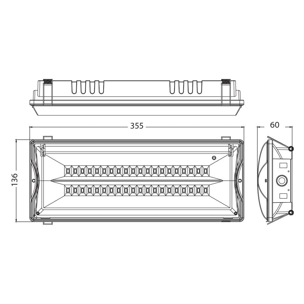 АВАРИЙНО ОСВЕТИТЕЛНО ТЯЛО CASTOR LED ∙ 5W ∙ IP65 ∙ LI-ION ∙ 3.7V / 004116