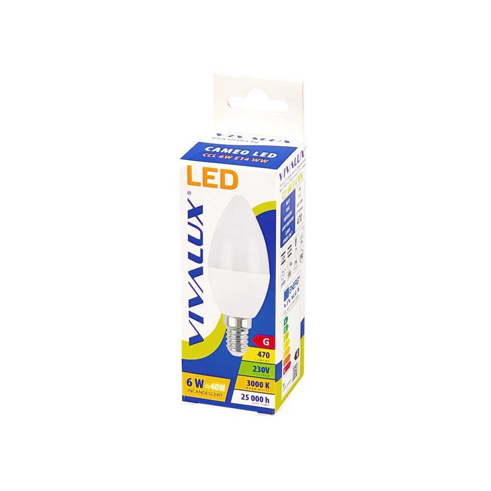 LED ЛАМПА CAMEO LED ∙ 6W ∙ 470LM ∙ E14 ∙ 3000K / 003404