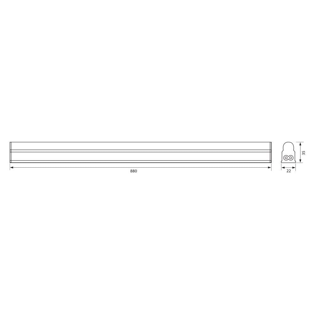 LED ОСВЕТИТЕЛНО ТЯЛО SPICA LED ∙ T5 ∙ 13W ∙ 4000K / 003499