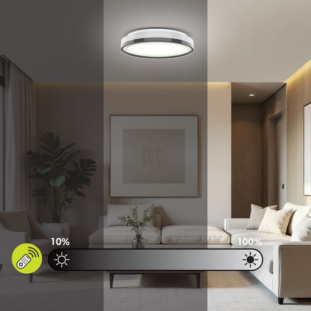 LED ПЛАФОНИЕРА С ДИСТАНЦИОННО УПРАВЛЕНИЕ PLEADA LED ∙ 36W ∙ RGB ∙ 3000-6000K / 004815