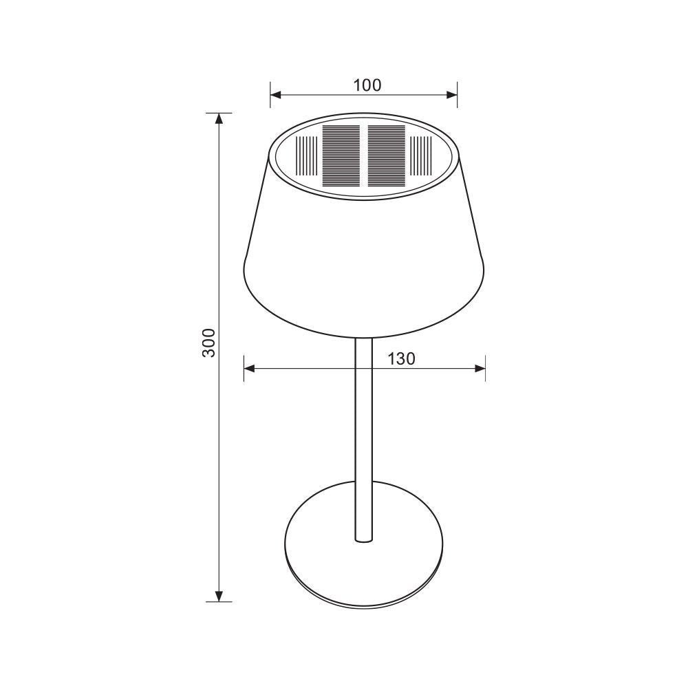НАСТОЛНА СОЛАРНА LED ЛАМПА LORI SOLAR LED ∙ 4W ∙ 4000K ∙ IP44 / 004833