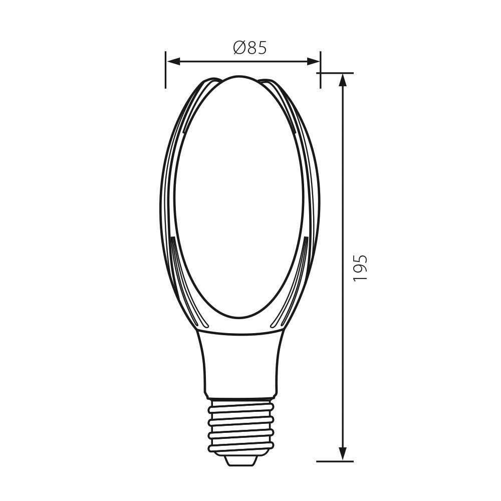 LED ЛАМПА MARS LED ∙ 20W ∙ 2600LM ∙ E27 ∙ 4000K / 004002
