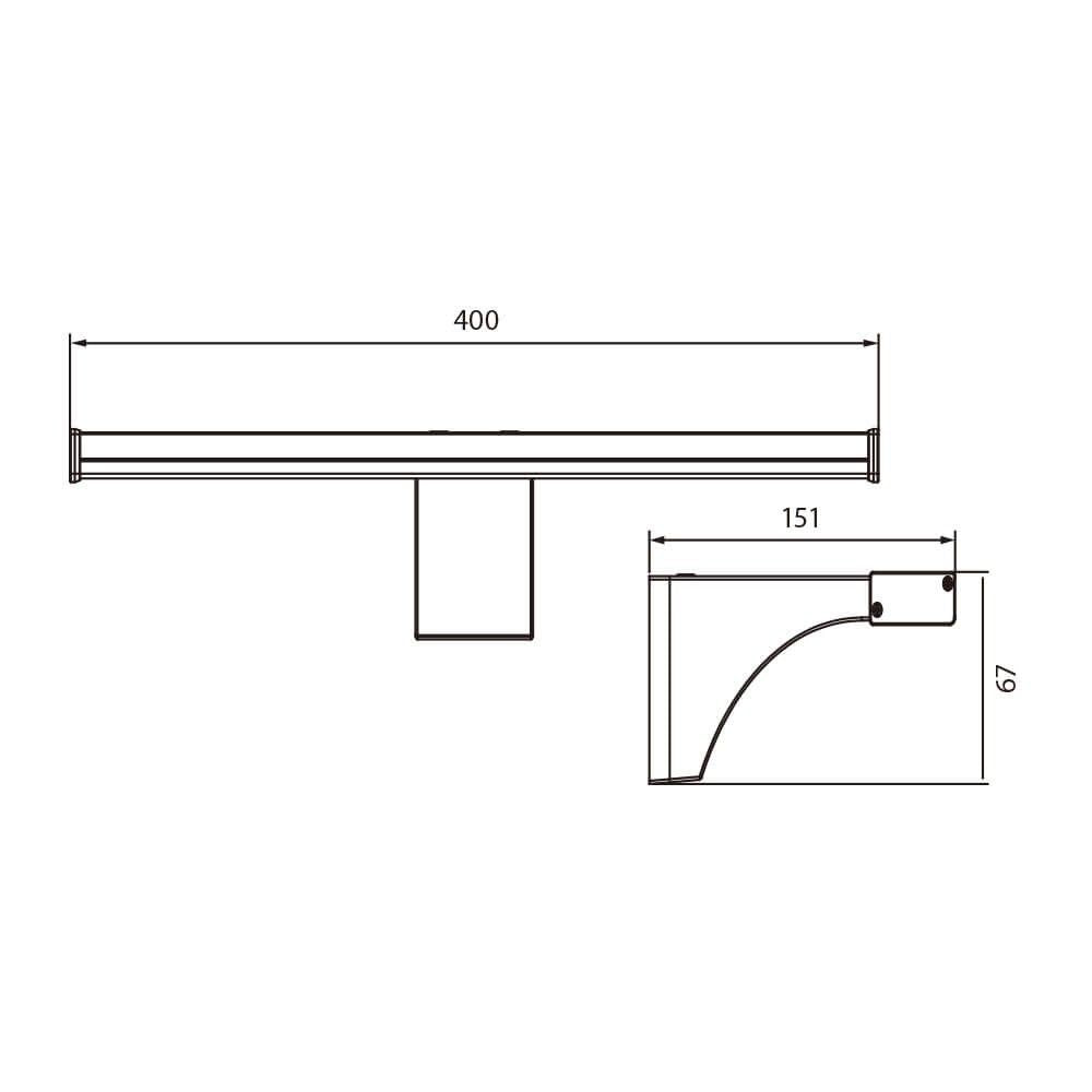 LED ТЯЛО ЗА БАНЯ ZOE LED ∙ 8W ∙ 4000K ∙ IP44 / 004016