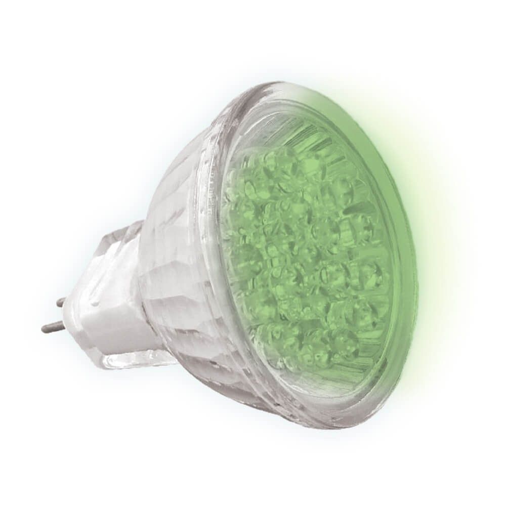 LED ЛАМПА LED20 ∙ MR16 ∙ 1.5W ∙ 12V ∙ G5.3 ∙ ЗЕЛЕНА / 000131
