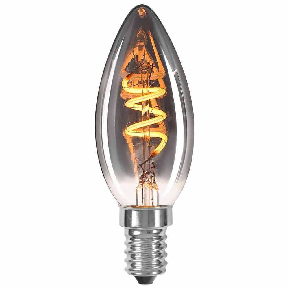 LED филамент лампа FLICK SMOKE LED ∙ BFS35 ∙ 2W ∙ 50lm ∙ E14 ∙ 1800K / 004779