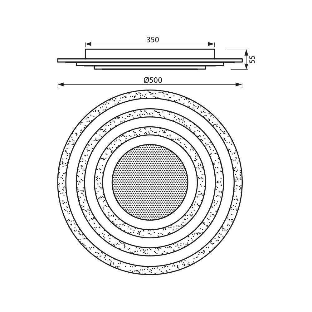 МУЛТИФУНКЦИОНАЛНА LED ПЛАФОНИЕРА SATURN LED ∙ 75W / 004831
