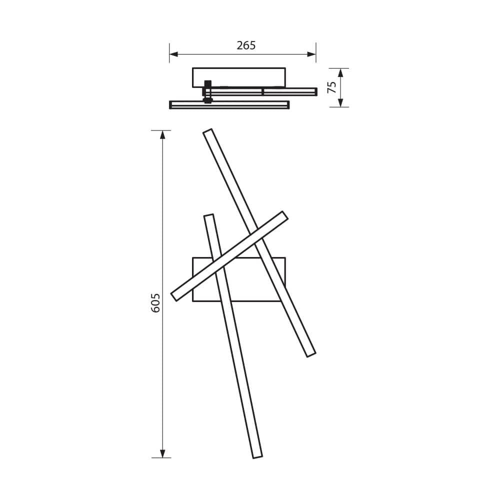 LED ОСВЕТИТЕЛНО ТЯЛО ЗА ТАВАН VECTOR LED ∙ 19W ∙ 4000K / 004406