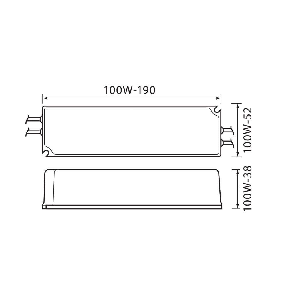 LED ЗАХРАНВАНЕ SPD SLIM LED DRIVER ∙ 100W ∙ IP67 / 003653