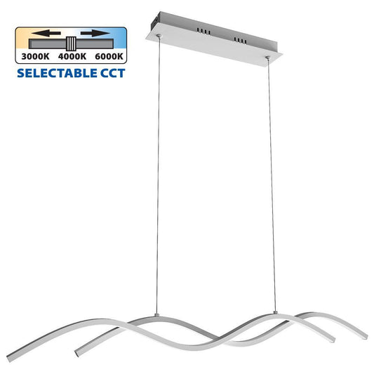 LED ПОЛИЛЕЙ LOARA LED ∙ 27W ∙ БЯЛО ∙ CCT-SWITCH ∙ 3000-4000-6000K / 004866