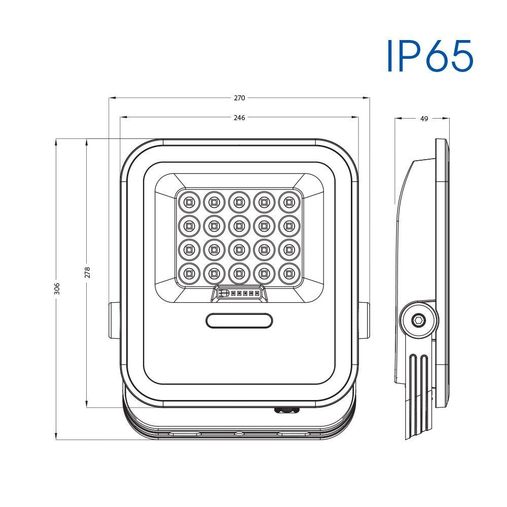 LED ПРОЖЕКТОР СЪС СОЛАРЕН ПАНЕЛ HECTOR SOLAR LED ∙ 200W ∙ 6400K ∙ IP65 / 004893