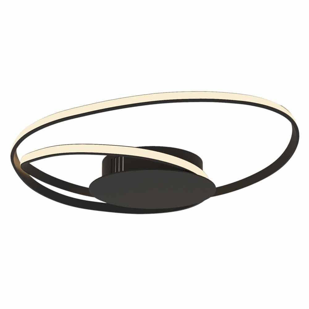 LED ПЛАФОНИЕРА ODEON LED ∙ 38W ∙ 1840LM ∙ ЧЕРЕН ∙ CCT-SWITCH ∙ 3000K-4000K-6400K / 004610