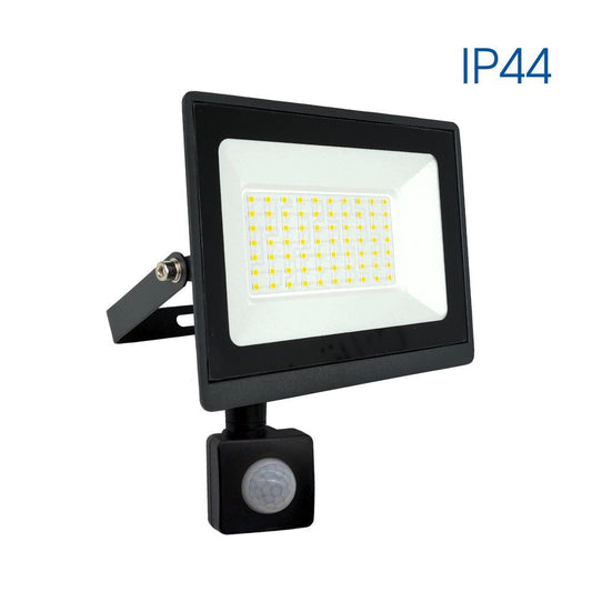 LED ПРОЖЕКТОР СЪС СЕНЗОР NYX LED ∙ 50W ∙ ЧЕРЕН ∙ 6400K ∙ IP44 / 003976