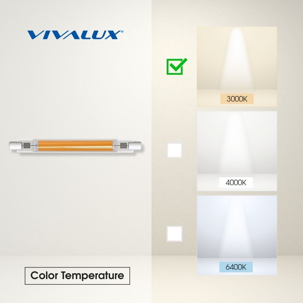 LED ЛАМПА ARA LED ∙ 8W ∙ 1050LM ∙ R7S ∙ 3000K / 004432