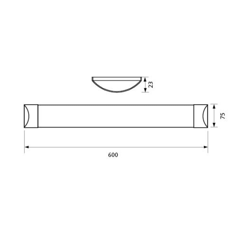 LED ОСВЕТИТЕЛНО ТЯЛО FLAT LED ∙ 18W ∙ 600 MM ∙ 4000K / 003730