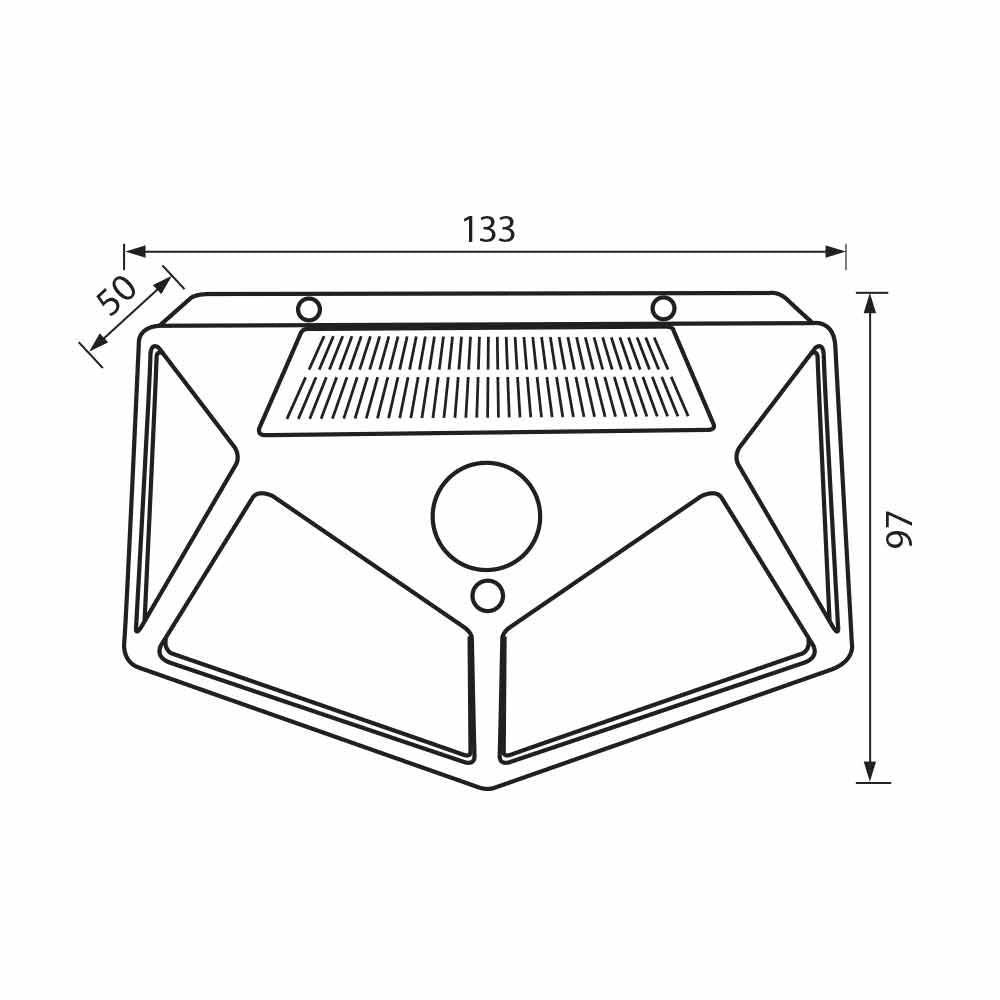 СОЛАРЕН LED АПЛИК СЪС СЕНЗОР VAST SOLAR LED ∙ 0.7W ∙ 150LM ∙ PIR ∙ 4000K ∙ IP44 / 004729
