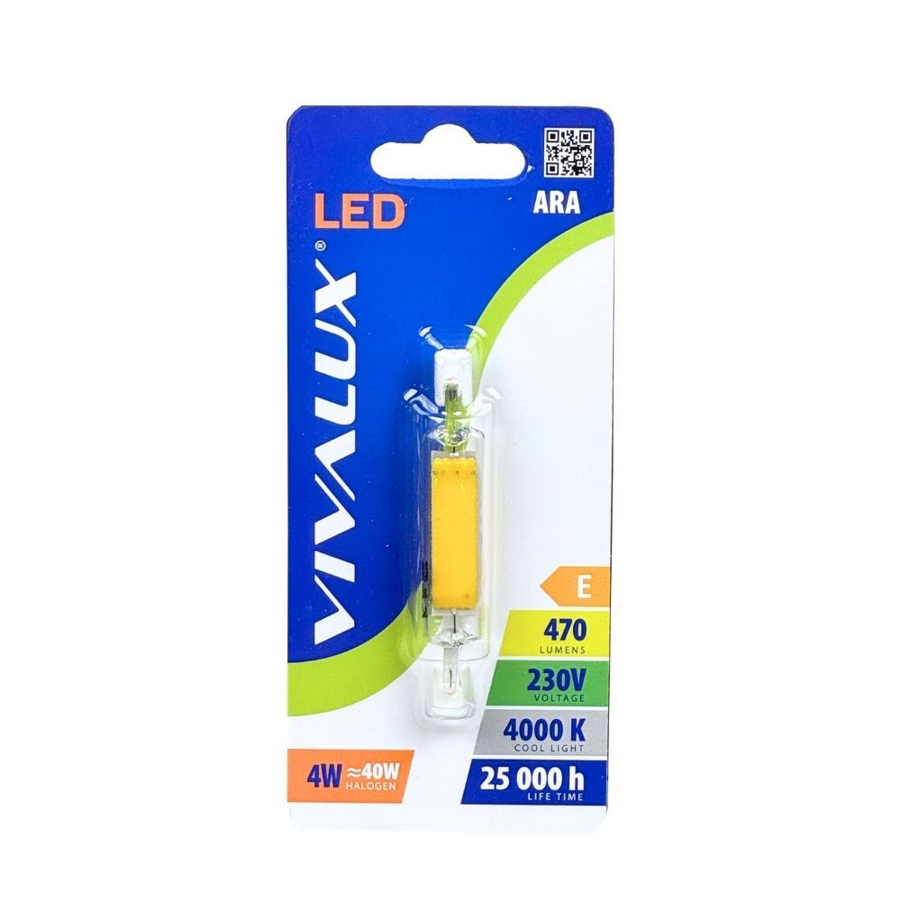 LED ЛАМПА ARA LED ∙ 4W ∙ 470LM ∙ R7S ∙ 4000K / 004435