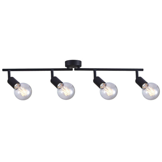 ЛИНЕЕН СПОТ BERGEN ∙ SP772 ∙ ПОДВИЖНИ РАМЕНА ∙ 4XE27 ∙ ЧЕРЕН / 005021