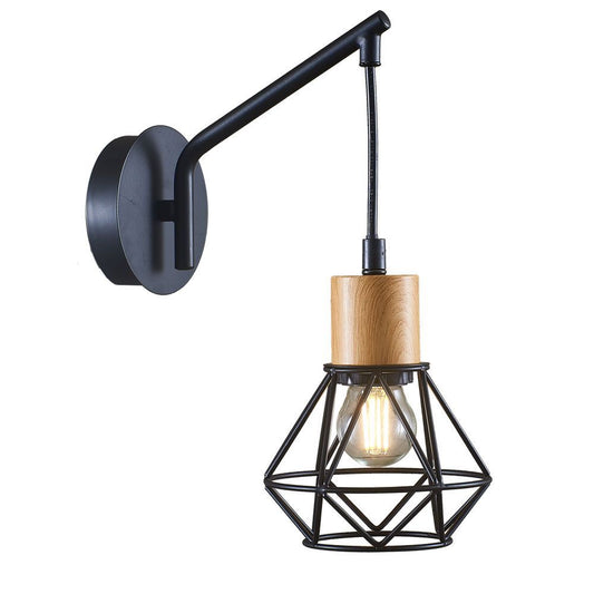 АПЛИК FRODO ∙ WL797 ∙ 1XE27 ∙ МЕТАЛ ∙ ЧЕРЕН / 005094