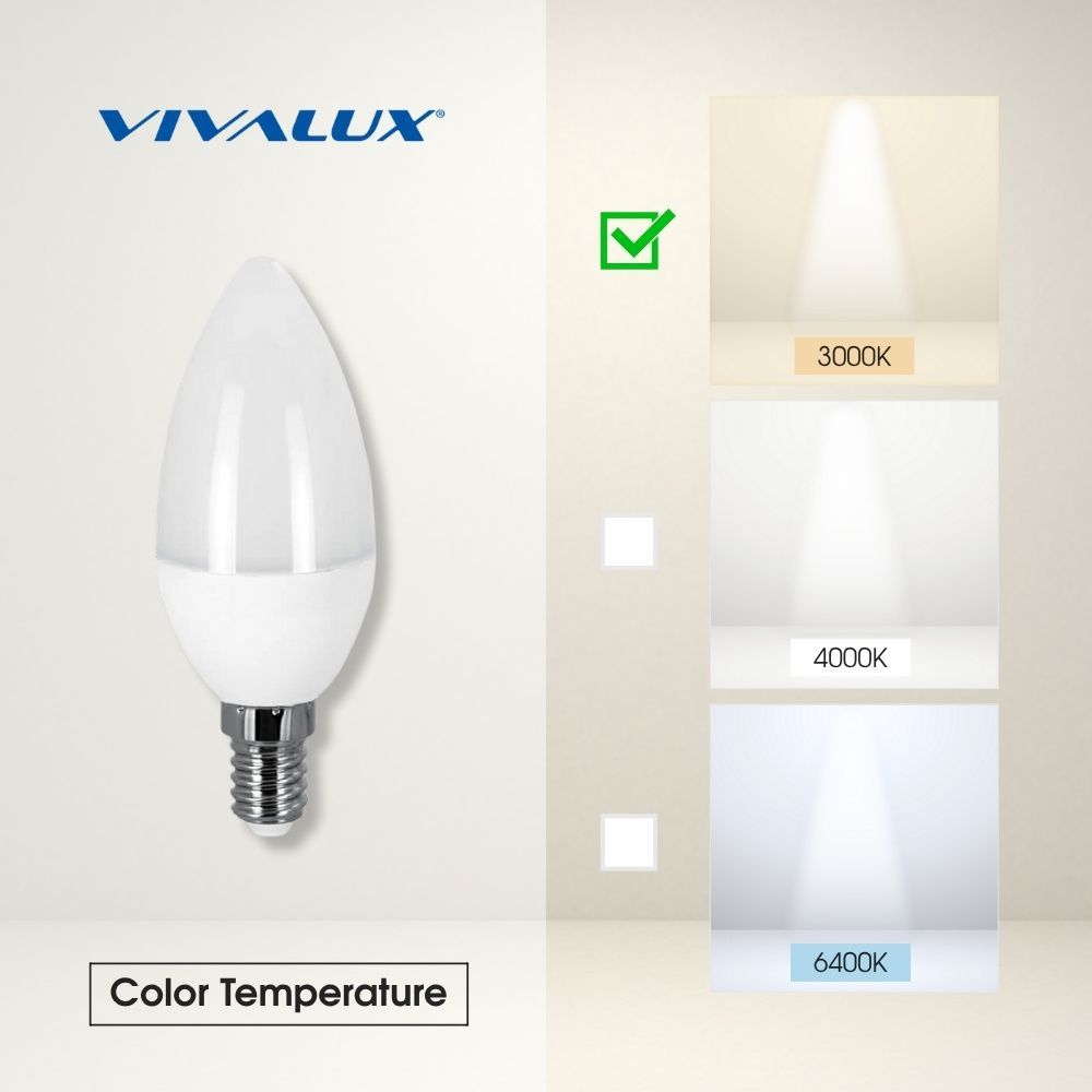 LED ЛАМПА CAMEO LED ∙ 6W ∙ 470LM ∙ E14 ∙ 3000K / 003404