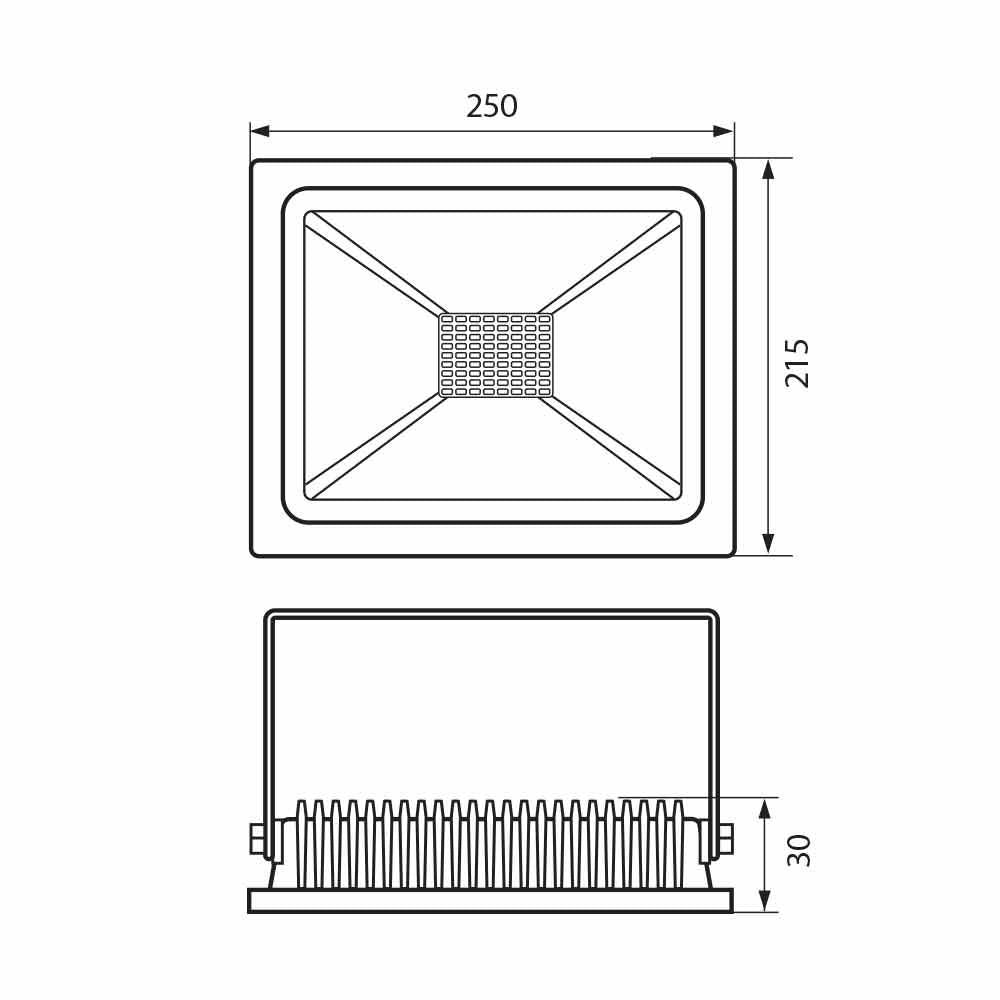LED ПРОЖЕКТОР TREND LED ∙ 100W ∙ БЯЛ ∙ 4000K / 004337