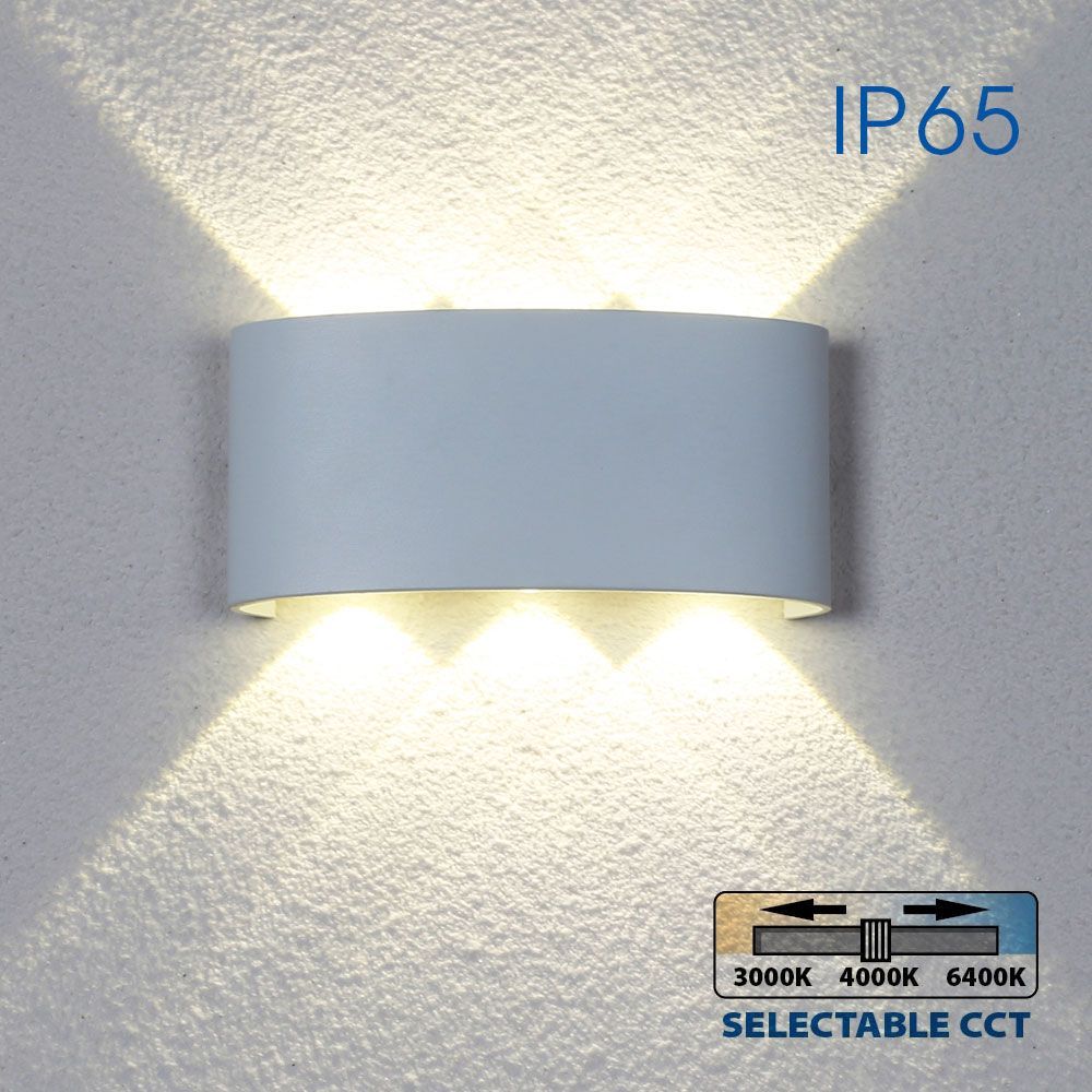 LED ОСВЕТИТЕЛНО ТЯЛО ARUBA LED ∙ 6W ∙ БЯЛ ∙ CCT-SWITCH ∙ 3000K-4000K-6400K ∙ IP65 / 004821