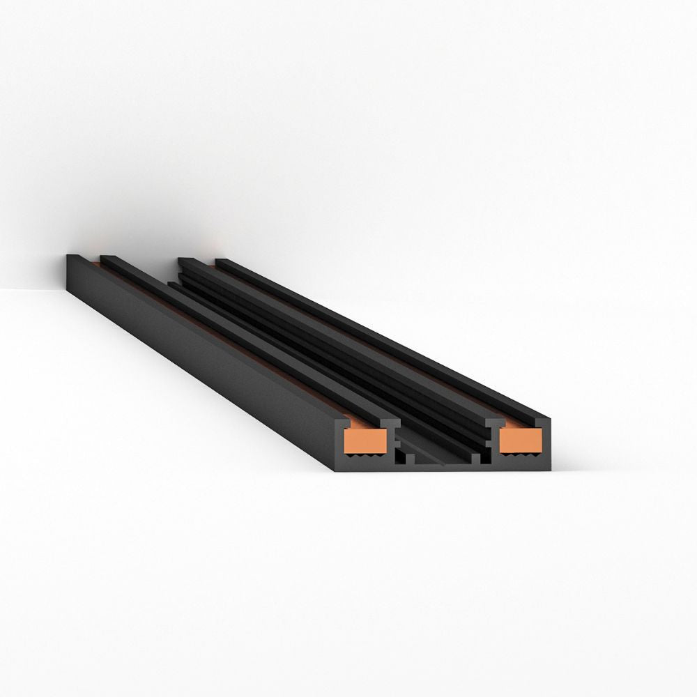SLIM25 Магнитна релса за външен монтаж SlimTrack ∙ 1M ∙ Черен / 004935