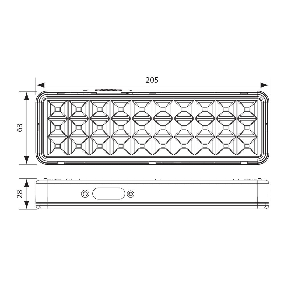АВАРИЙНО LED ОСВЕТИТЕЛНО ТЯЛО RACER LED-M ∙ 3W ∙ LI-ION ∙ 3,7V / 004032
