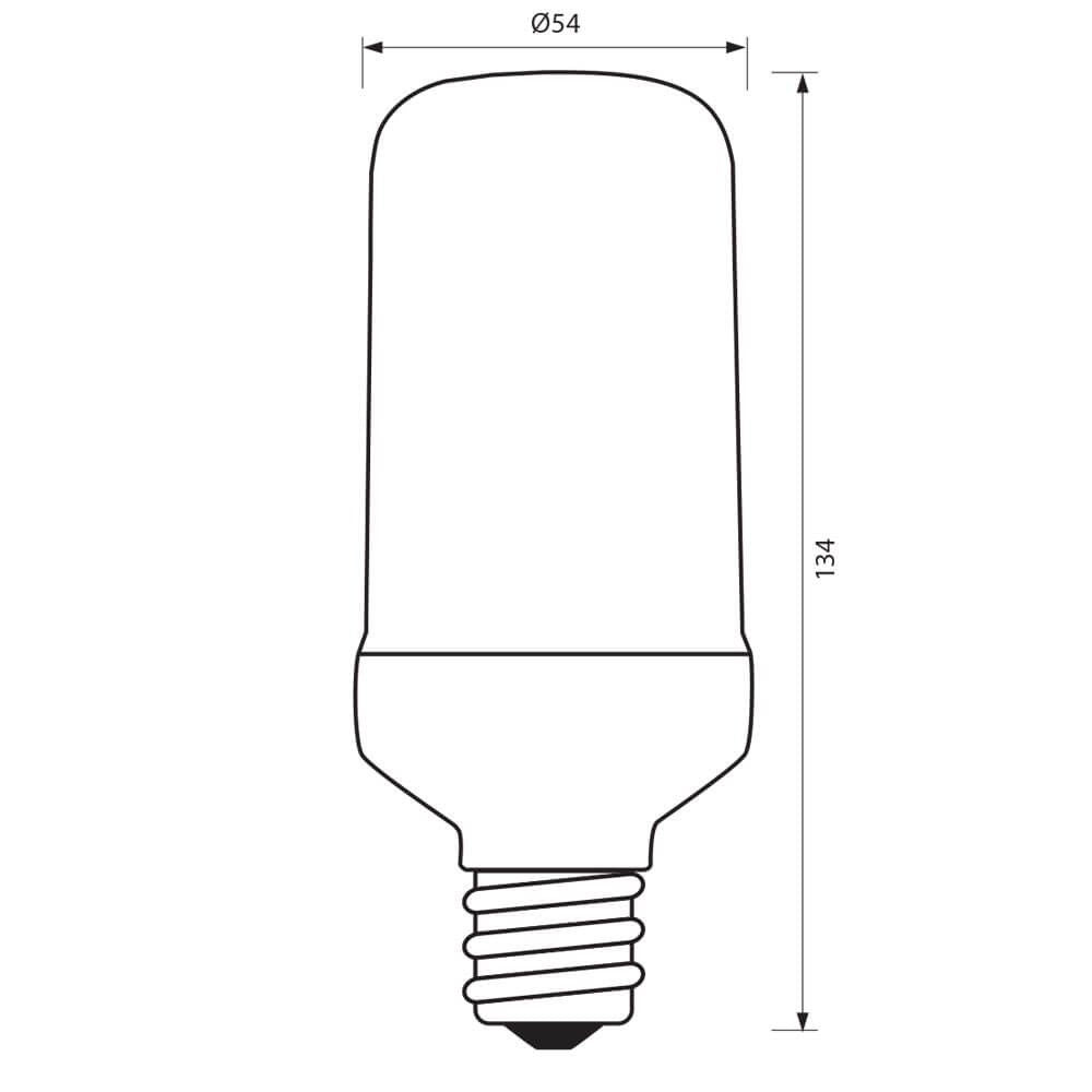 LED ЛАМПА PLAM LED ∙ 6.5W ∙ 130LM ∙ E27 ∙ 1300-1700K / 004106