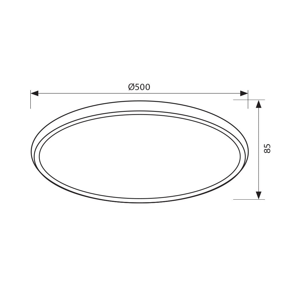 МУЛТИФУНКЦИОНАЛНА ПЛАФОНИЕРА HERA LED ∙ 60W ∙ 3000-6400K / 004165