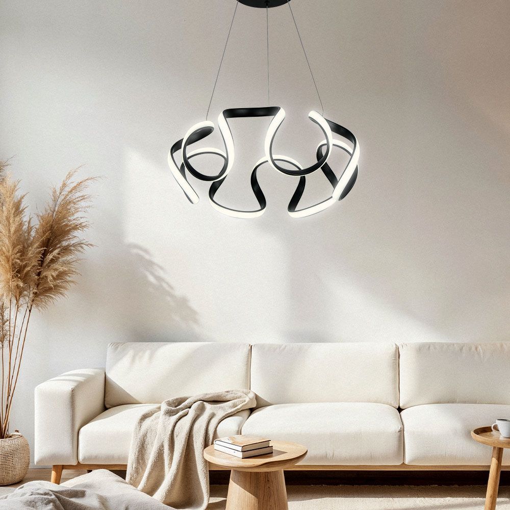 LED ПОЛИЛЕЙ MEANDRA-P LED ∙ 54W ∙ ЧЕРЕН ∙ CCT-SWITCH ∙ 3000-4000-6000K / 005166