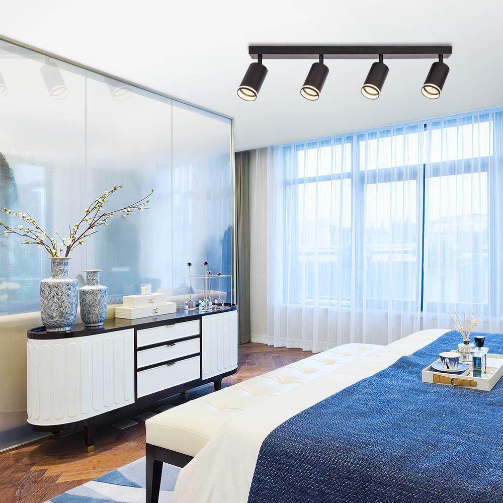 ЛИНЕЕН СПОТ ЗА ТАВАН SP734-4L BK KING ∙ ЧЕРЕН ∙ 4XGU10 / 004798