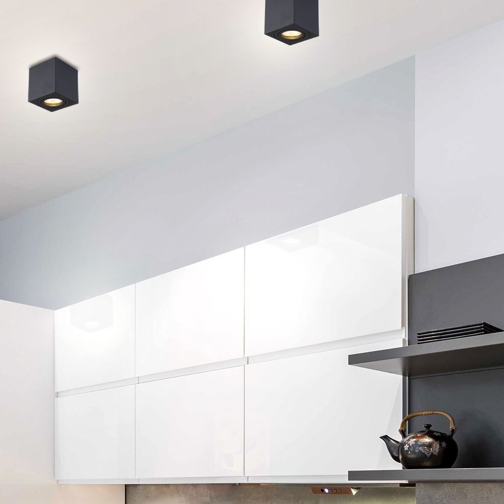 ЛУНА ЗА ВЪНШЕН МОНТАЖ ABBA ∙ DL726 ∙ GU10 ∙ ЧЕРЕН / 004716