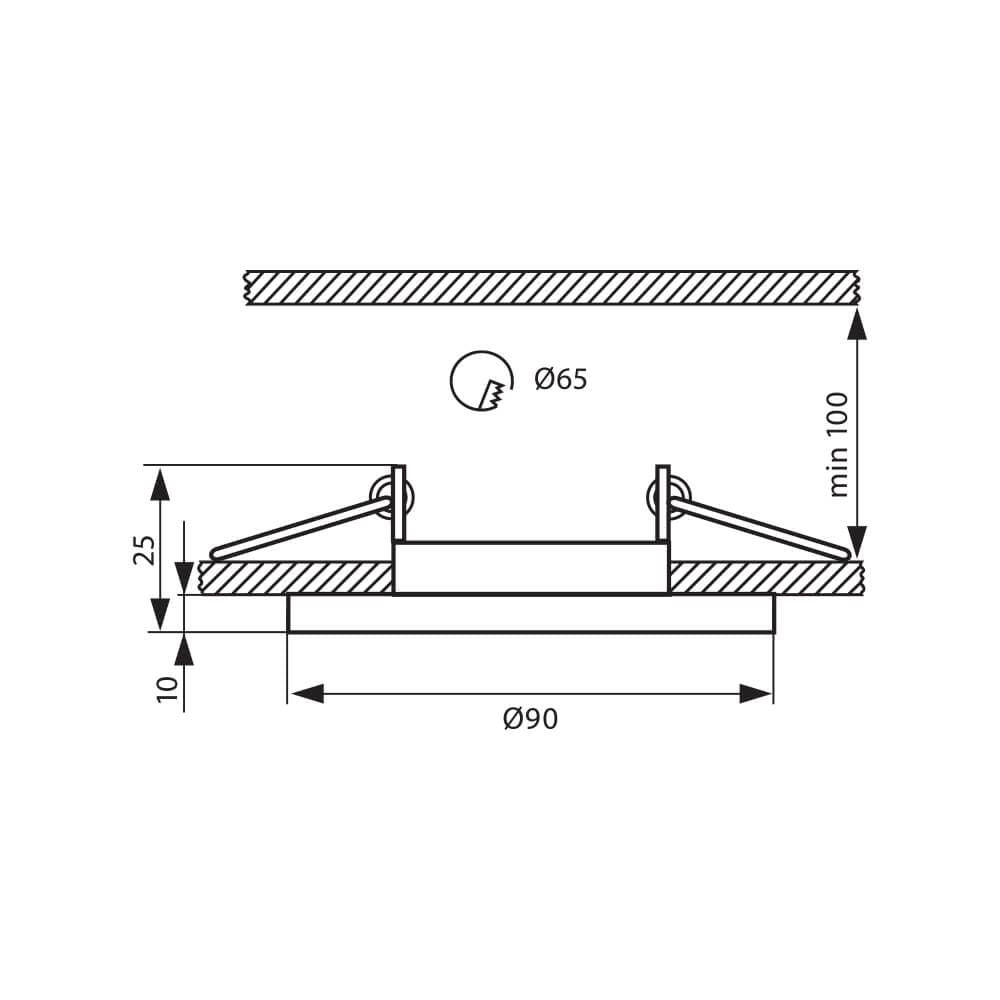 ДЕКОРАТИВНА ЛУНА СЪС СТЪКЛО И АЛУМИНИЙ GRACE SL400 ∙ СРЕБРО / 003871