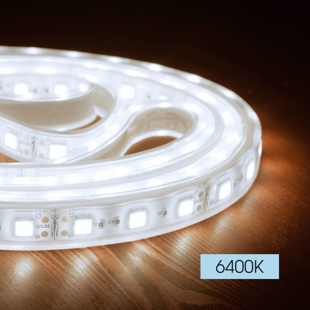 LED ЛЕНТА BAND LED 9.6w/m ∙ 120 SMD2835 ∙ 6400K ∙ 5М / 004443