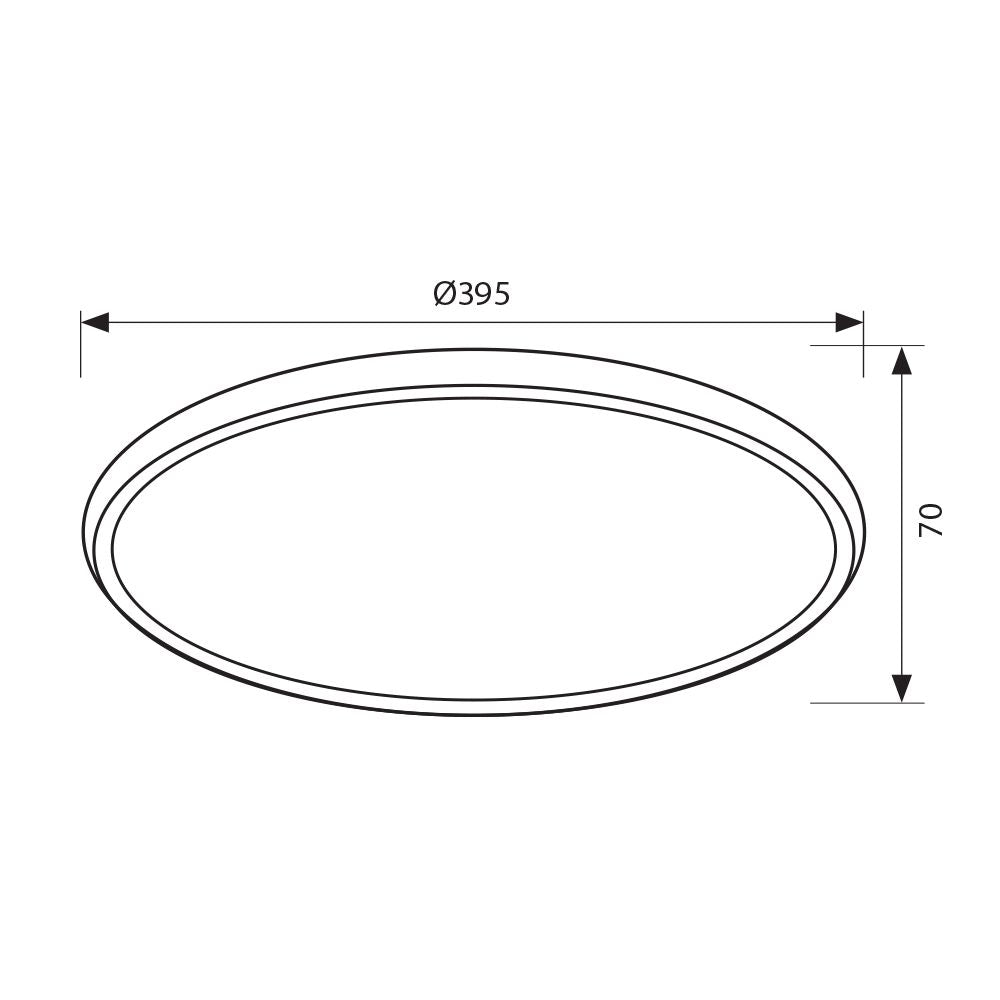 МУЛТИФУНКЦИОНАЛНА ПЛАФОНИЕРА HERA LED ∙ 36W ∙ 3000-6400K / 004164