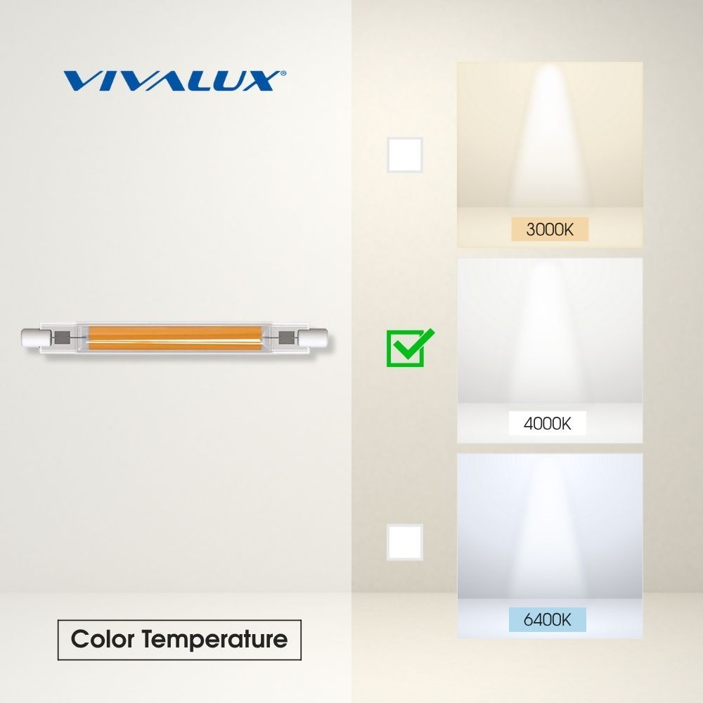 LED ЛАМПА ARA LED ∙ 8W ∙ 1050LM ∙ R7S ∙ 4000K / 004433