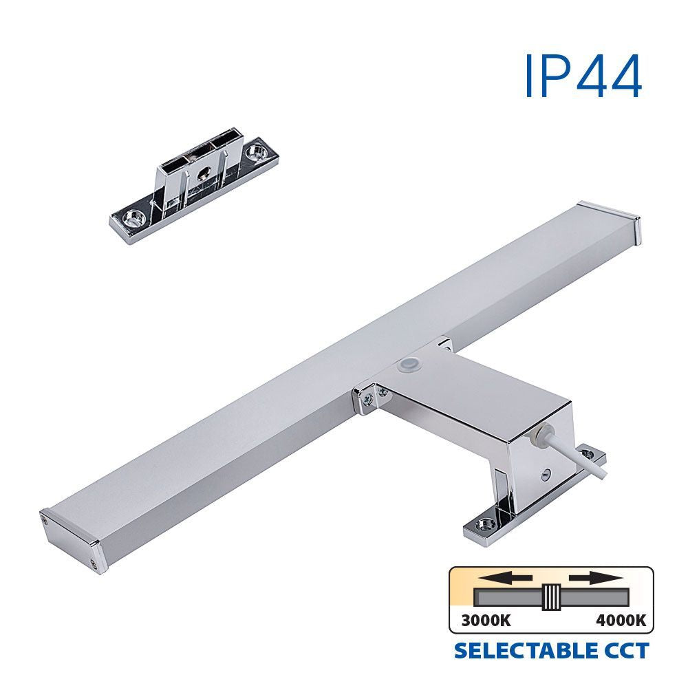 LED ОСВЕТИТЕЛНО ТЯЛО ЗА БАНЯ ARMI LED ∙ 8W ∙ CCT-SWITCH ∙ 3000К-4000K ∙ ХРОМ ∙ IP44 /