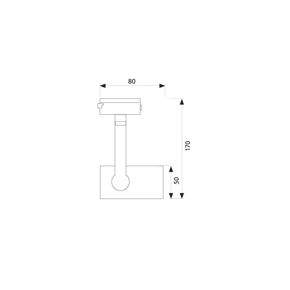 СПОТ ЗА РЕЛСОВ МОНТАЖ EXEO ∙ TL901 ∙ PAR30 ∙ E27 ∙ БЯЛ / 004056