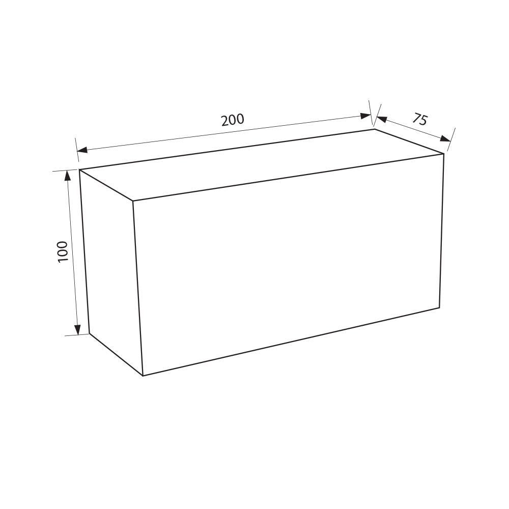 ФАСАДЕН LED АПЛИК DUBLIN ∙ 8W ∙ БЯЛ/ЧЕРЕН ∙ 4000K ∙ IP65 / 005150