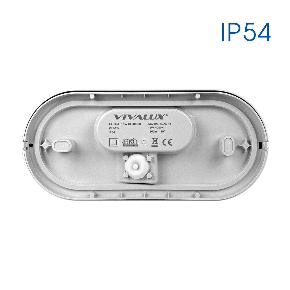 LED ПЛАФОНИЕРА ELLIS/O LED ∙ 18W ∙ БЯЛ ∙ 4000K ∙ IP54 / 003684