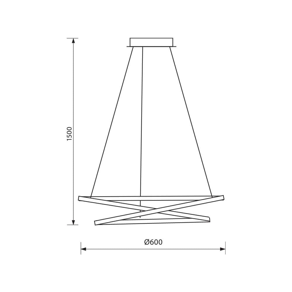 LED ПОЛИЛЕЙ DREAM LED ∙ 56W ∙ CCT-SWITCH ∙ 3000K-4000K-6400K / 004409